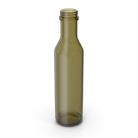 Olive Green Glass Bottle PNG & PSD Images