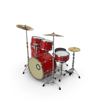 Red Drum Set PNG & PSD Images