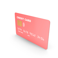 Light Red Credit Card PNG & PSD Images