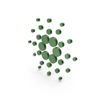 Green Cardano Symbol PNG & PSD Images