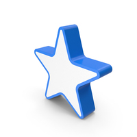 Blue & White Star PNG & PSD Images