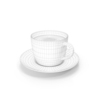 Wireframe Coffee Cup PNG & PSD Images