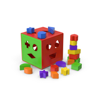 Green Red Baby Block Shape Sorter PNG & PSD Images