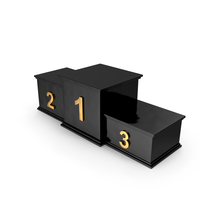 Black And Gold Podium PNG & PSD Images