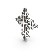 Dark Silver Cross Badge PNG & PSD Images