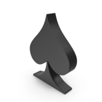 Black Spade Playing Card Symbol PNG & PSD Images