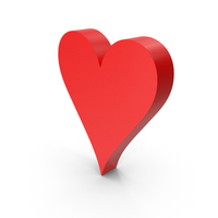 Red Heart Playing Card Symbol PNG & PSD Images
