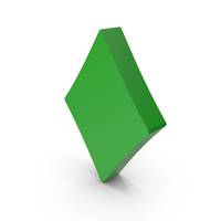 Green Diamond Playing Card Symbol PNG & PSD Images