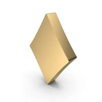 Golden Diamond Playing Card Symbol PNG & PSD Images