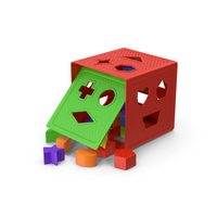 Red Green Baby Block Shape Sorter PNG & PSD Images