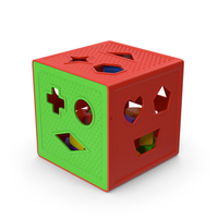 Red Green Baby Block Shape Sorter PNG & PSD Images