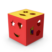 Red Yellow Baby Block Shape Sorter PNG & PSD Images