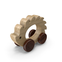 Porcupine Wood Toy PNG & PSD Images