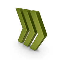 Green Fast Forward Arrow Symbol PNG & PSD Images