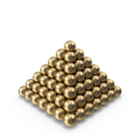 Golden Sphere Pyramid PNG & PSD Images