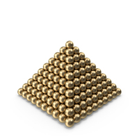 Golden Sphere Pyramid PNG & PSD Images
