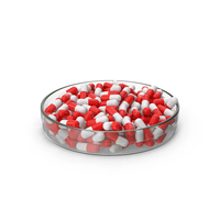 Pill Capsules In Petri Dish PNG & PSD Images