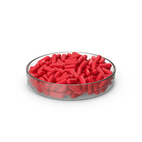 Red Capsules In Petri Dish PNG & PSD Images