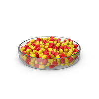 Pill Capsules In Petri Dish PNG & PSD Images