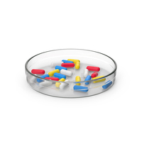 Petri Dish With Pills PNG & PSD Images