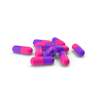 Pink Purple Capsules PNG & PSD Images