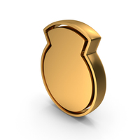Gold Shield Symbol PNG & PSD Images
