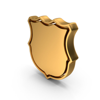 Shield Guard Gold PNG & PSD Images