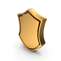 Shield Guard Gold PNG & PSD Images