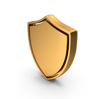 Gold Shield Symbol PNG & PSD Images