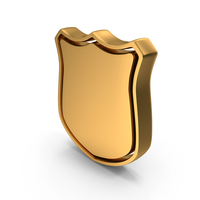 Shield Guard Gold PNG & PSD Images