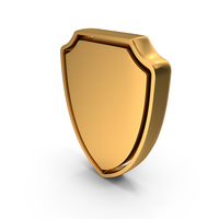 Shield Guard Gold PNG & PSD Images