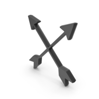 Arrow Crossed Black PNG & PSD Images