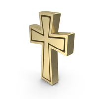 Gold Cross Logo PNG & PSD Images