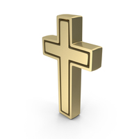 Golden Cross Symbol PNG & PSD Images