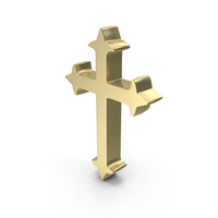 Gold Cross Symbol PNG & PSD Images