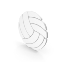 White Volleyball Symbol PNG & PSD Images