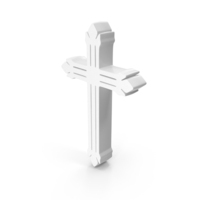 White Modern Cross PNG & PSD Images
