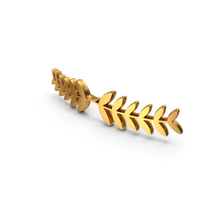 Decorate Leaf Design Frame Gold PNG & PSD Images