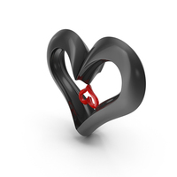 Red And Black Heart Symbol PNG & PSD Images