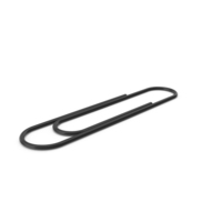 Black Paperclip PNG & PSD Images