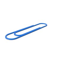 Blue Paperclip PNG & PSD Images