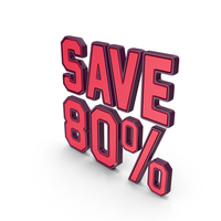 Save Percentage 80 PNG & PSD Images