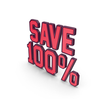 Save 100% Symbol PNG & PSD Images