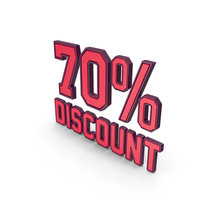 Red 70% Discount Sign PNG & PSD Images