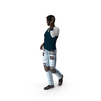 Afro American Man in City Style PNG & PSD Images
