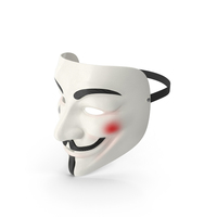 Anonymous Mask with Teardrop PNG & PSD Images