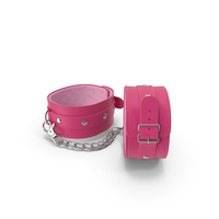 Pink Leather Wrist Cuffs PNG & PSD Images