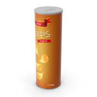 Potato Chips in Tube Package PNG & PSD Images