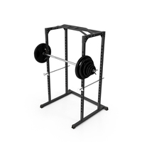 Power Cage Black and Barbell PNG & PSD Images