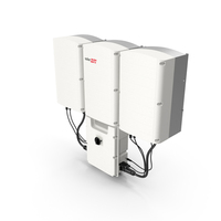 SolarEdge Three Phase Inverter with Secondary Units PNG & PSD Images